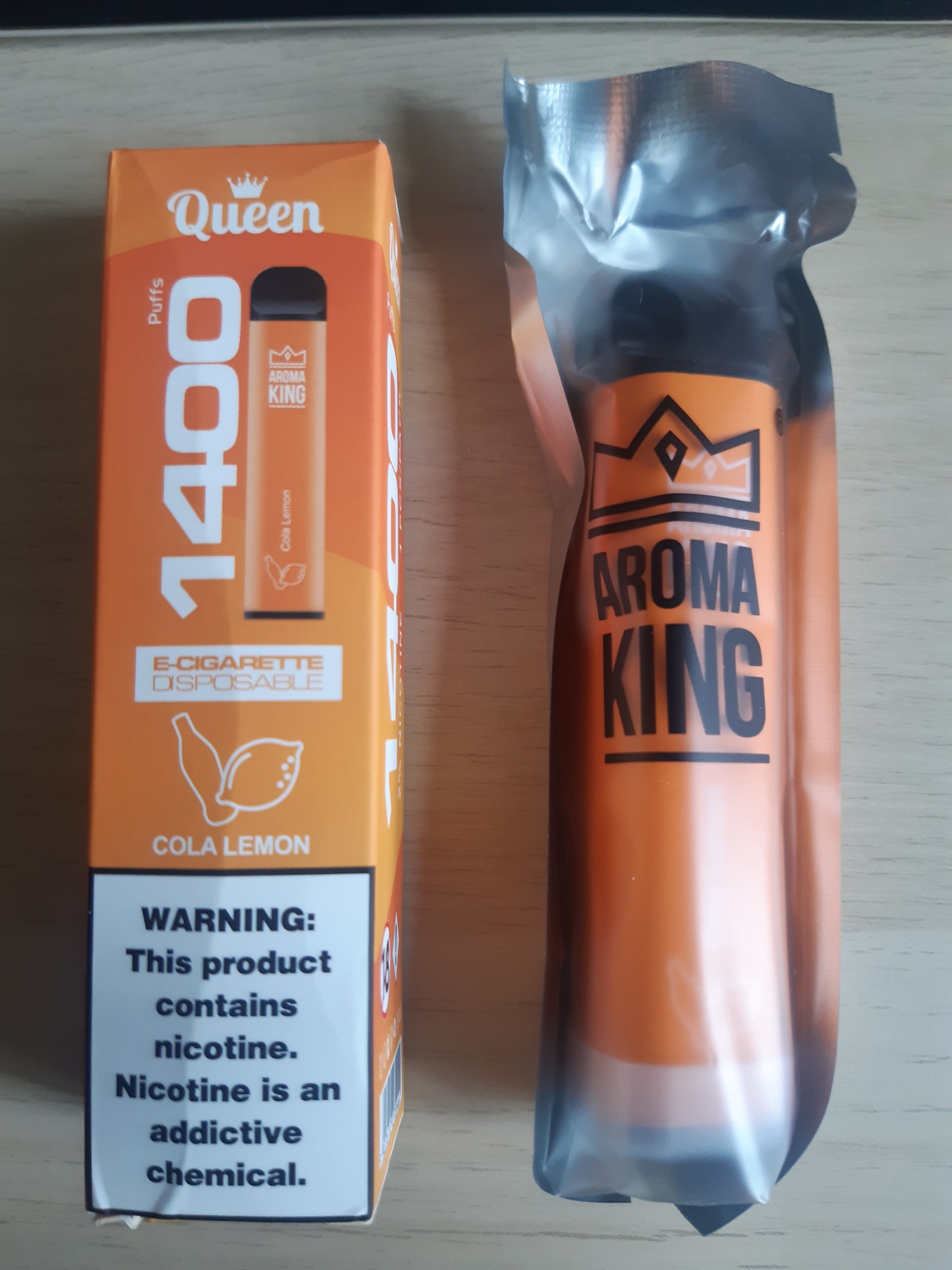 Official image of Disposable electronic cigarette ; Aroma King Queen 1400 puffs E-cigarette Disposable ; Aroma King Queen 1400 puffs E-cigarette Disposable published by OECD