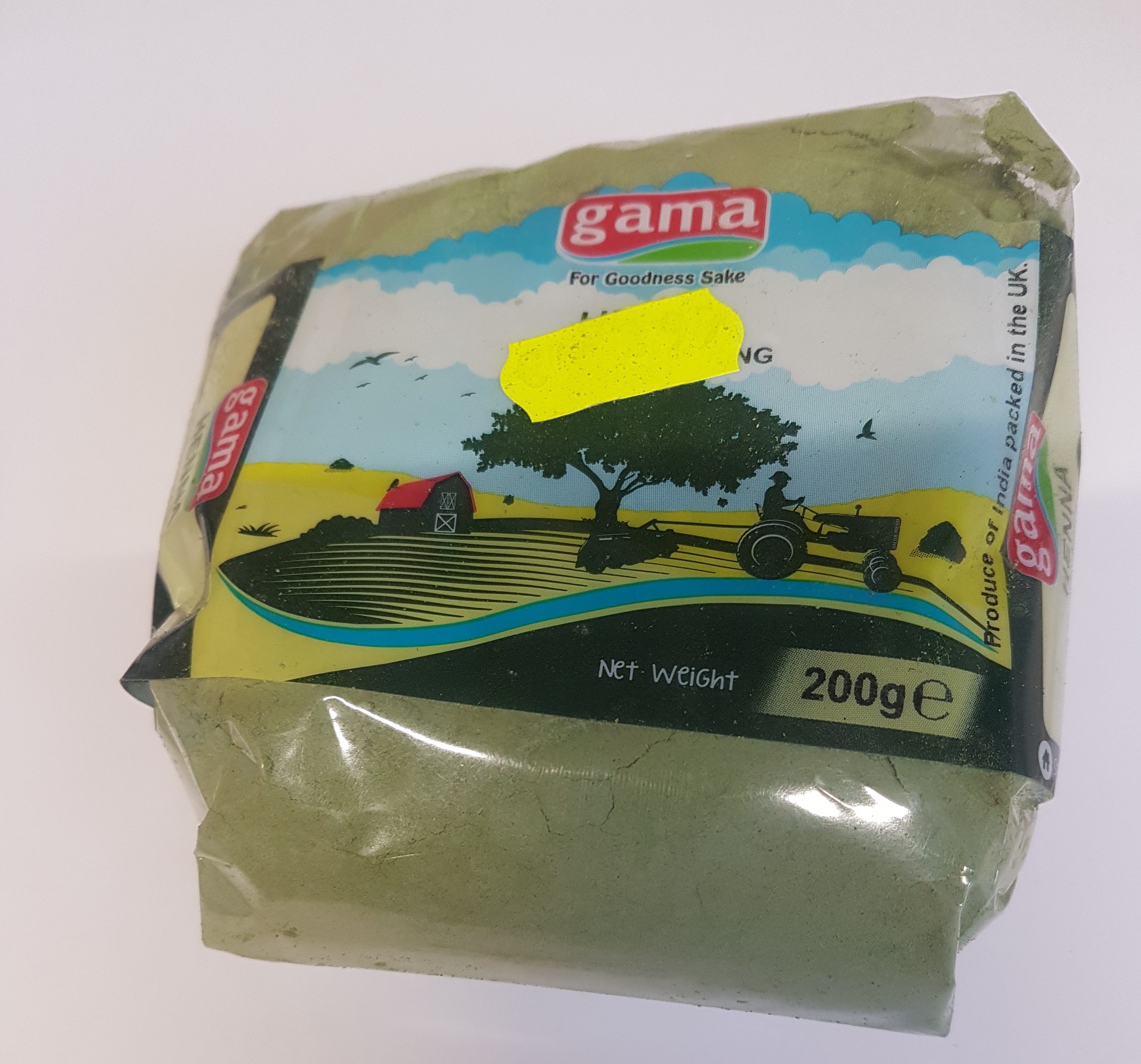 Official image of Henna powder ; Gama ; Henna Hair Colouring Kina published by OECD