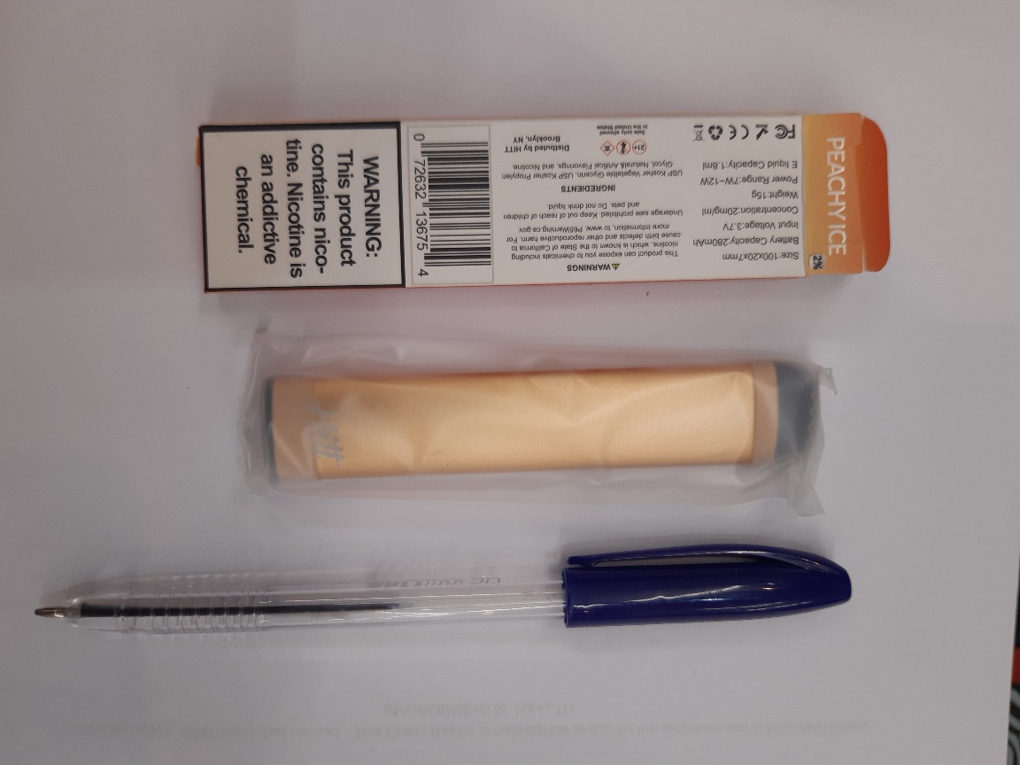 Official image of Disposable electronic cigarette ; Hitt ; published by OECD 2