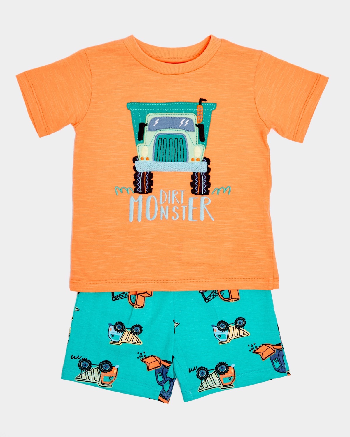 Official image of Children's pyjamas ; Dunnes Stores ; Mermaid, Digger, Dino and Unicorn Short-Sleeved Pyjama Set published by OECD 4