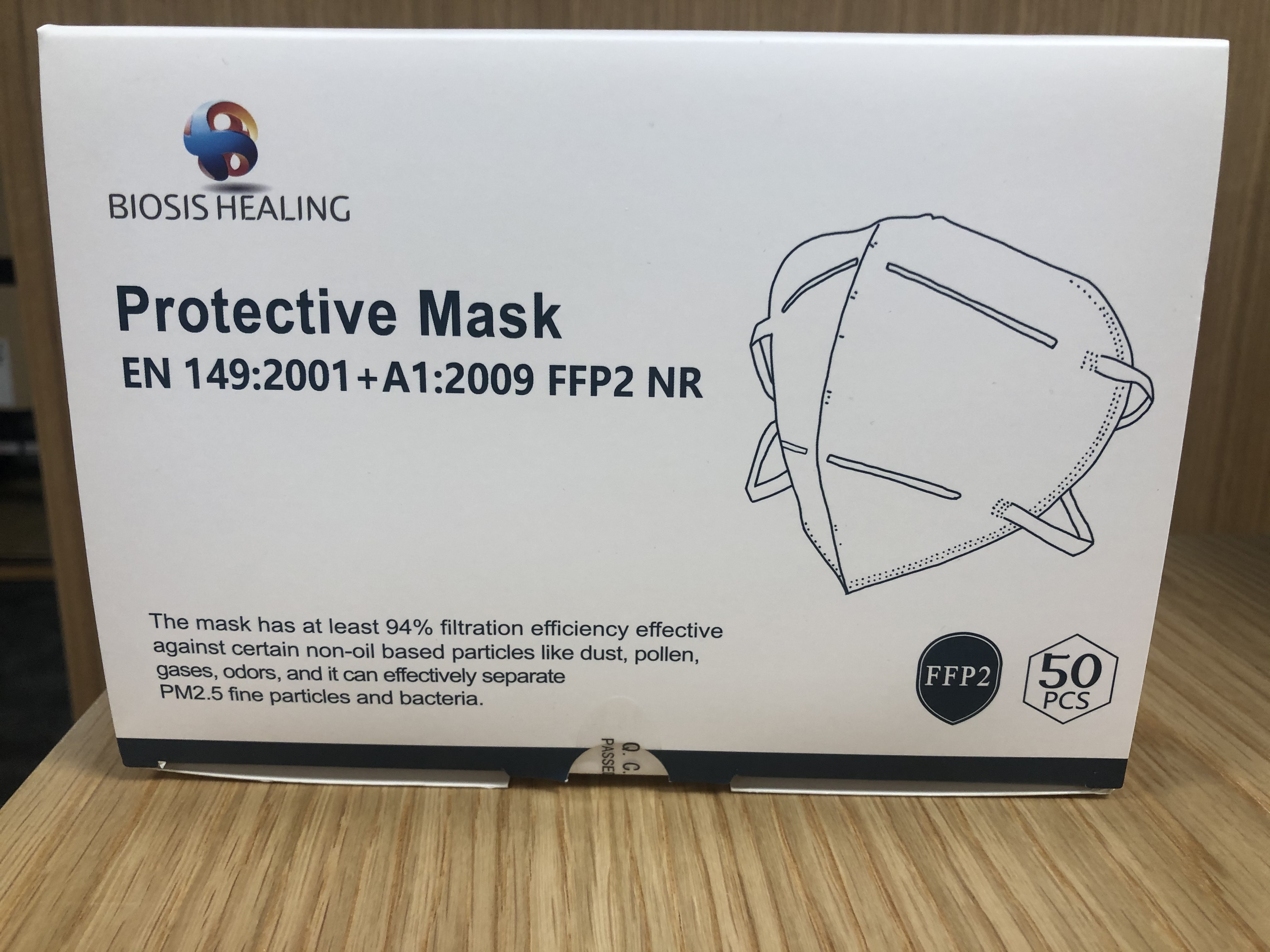 Official image of Particle filter mask ; Biosis Healing ; Biosis Healing Protective Mask published by OECD 4