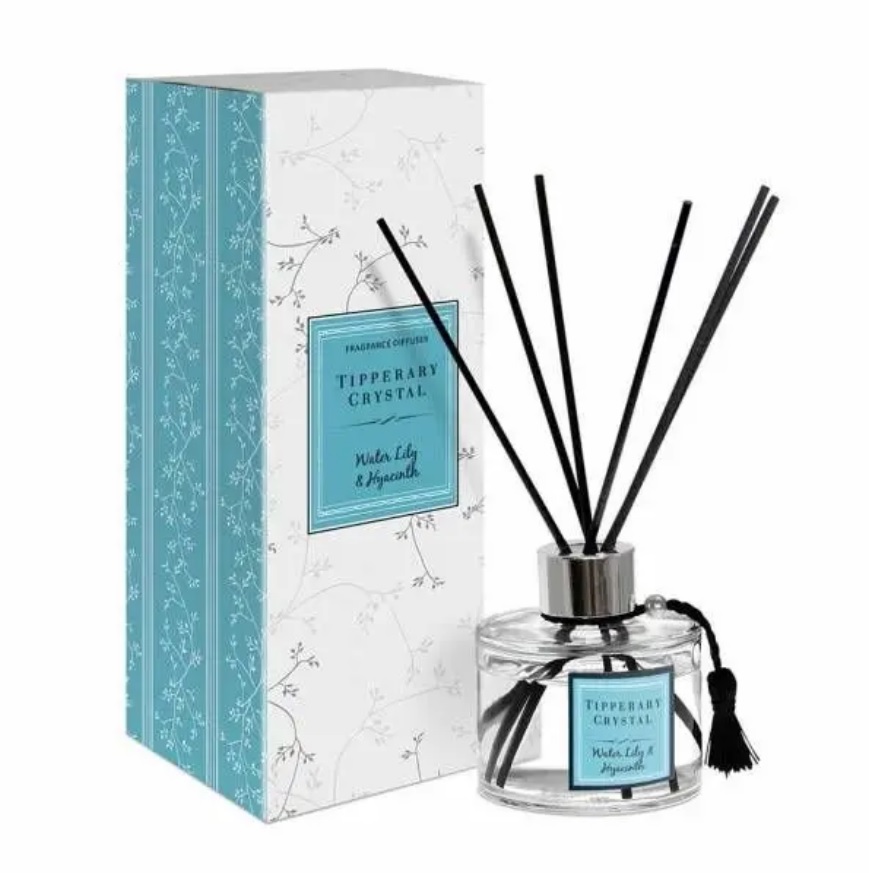 Official image of Fragranced reed diffuser ; Tipperary Crystal ; Tipperary Crystal white lily & Hyacinth fragranced reed diffuser published by OECD