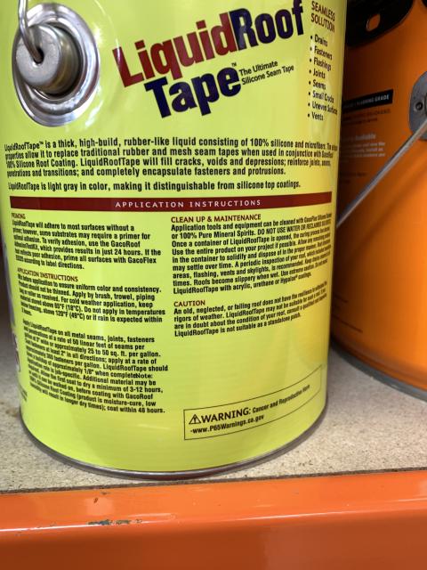 Official image of Architectural coating and waterproofing product ; Gaco ; Gacoflex liquid roof tape published by OECD 2