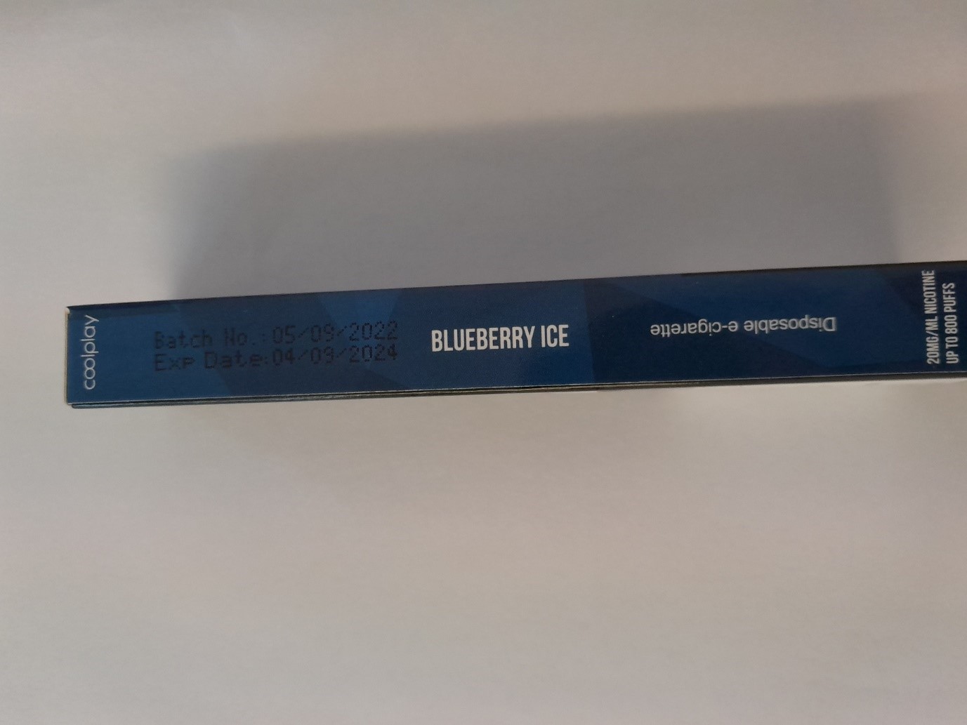 Official image of Disposable electronic cigarette ; Coolplay ; X15 published by OECD 3