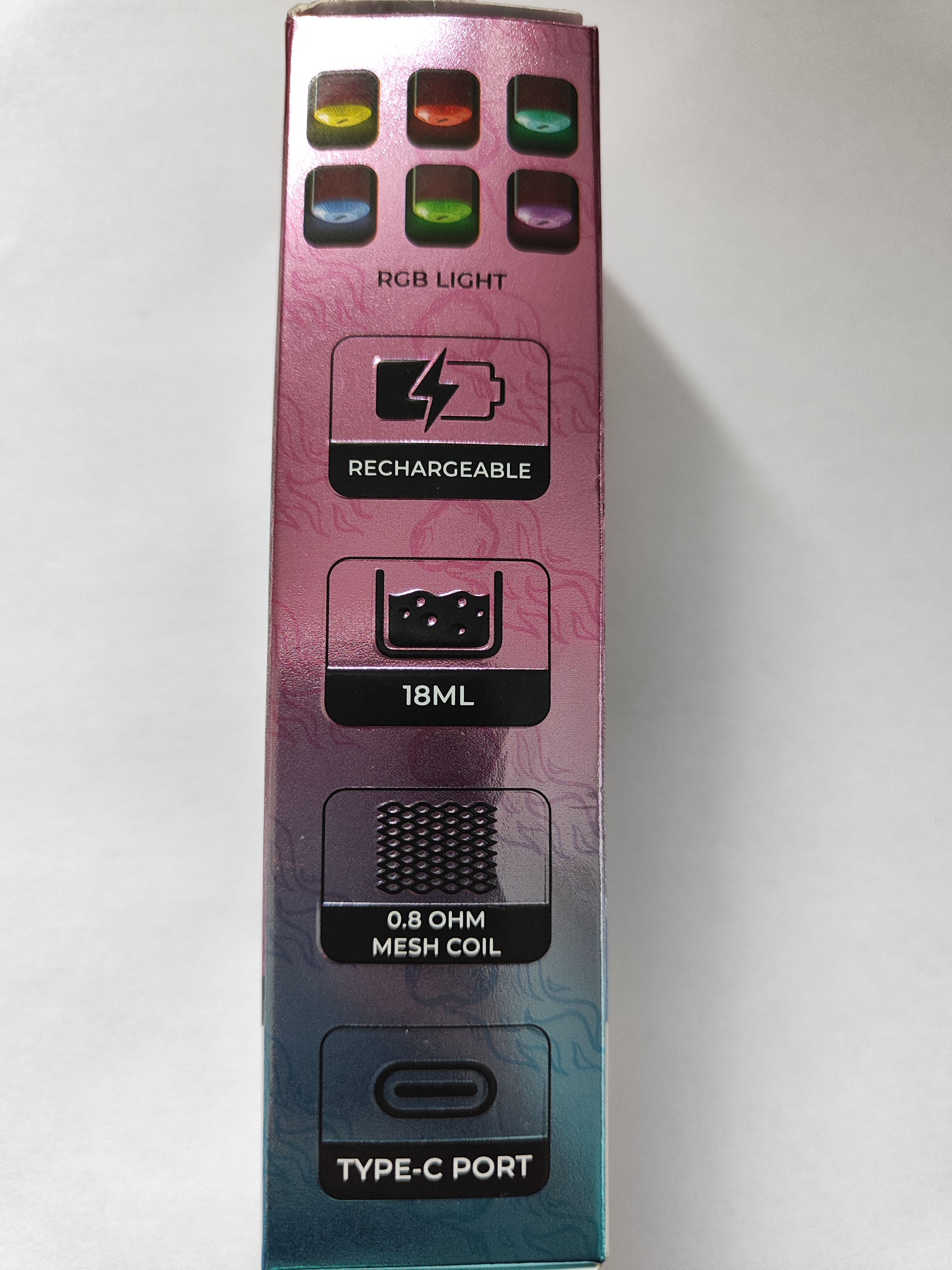 Official image of Disposable electronic cigarette ; R and M Tornado 9000 ; R and M Tornado 9000 published by OECD