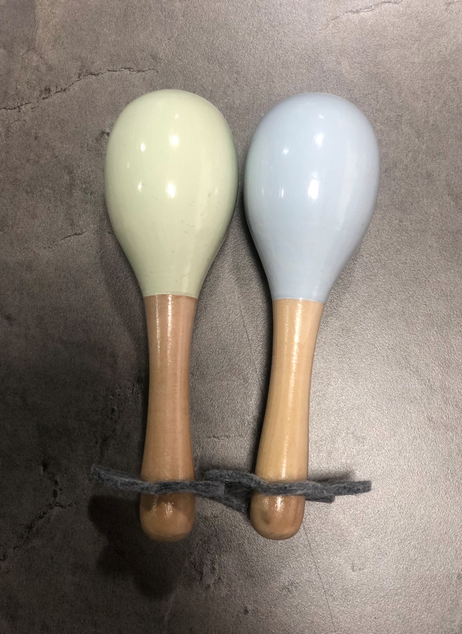 Official image of Rattle toy ; Primark ; Wooden Music Shaker published by OECD