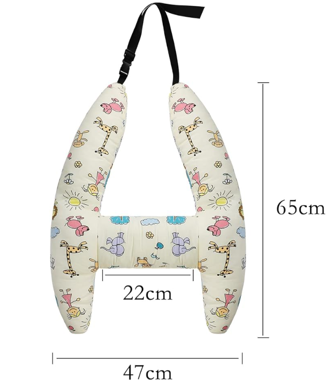 Official image of Car seat cushion ; Qchomee ; Qchomee Kids Car Travel Pillow Car Seat Belt Cushion Head Neck £ 20 49 Support Pillow Safety Strap published by OECD 2