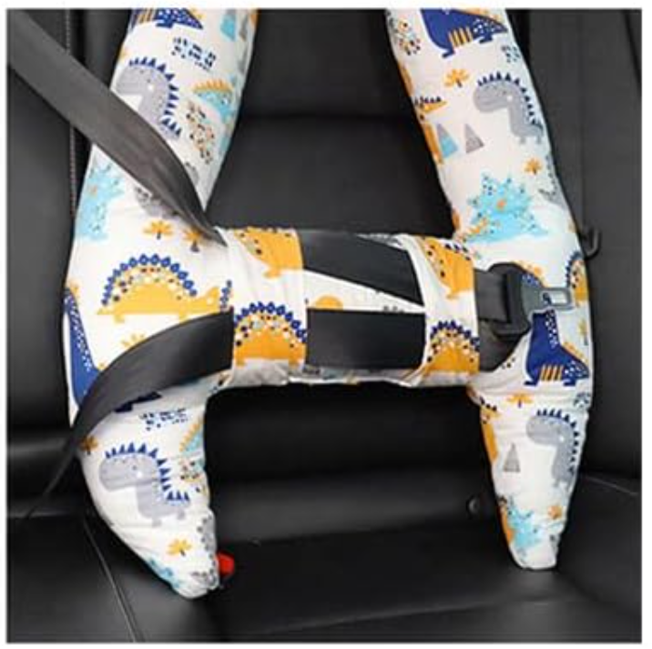 Official image of Car seat cushion ; Qchomee ; Qchomee Kids Car Travel Pillow Car Seat Belt Cushion Head Neck £ 20 49 Support Pillow Safety Strap published by OECD 3