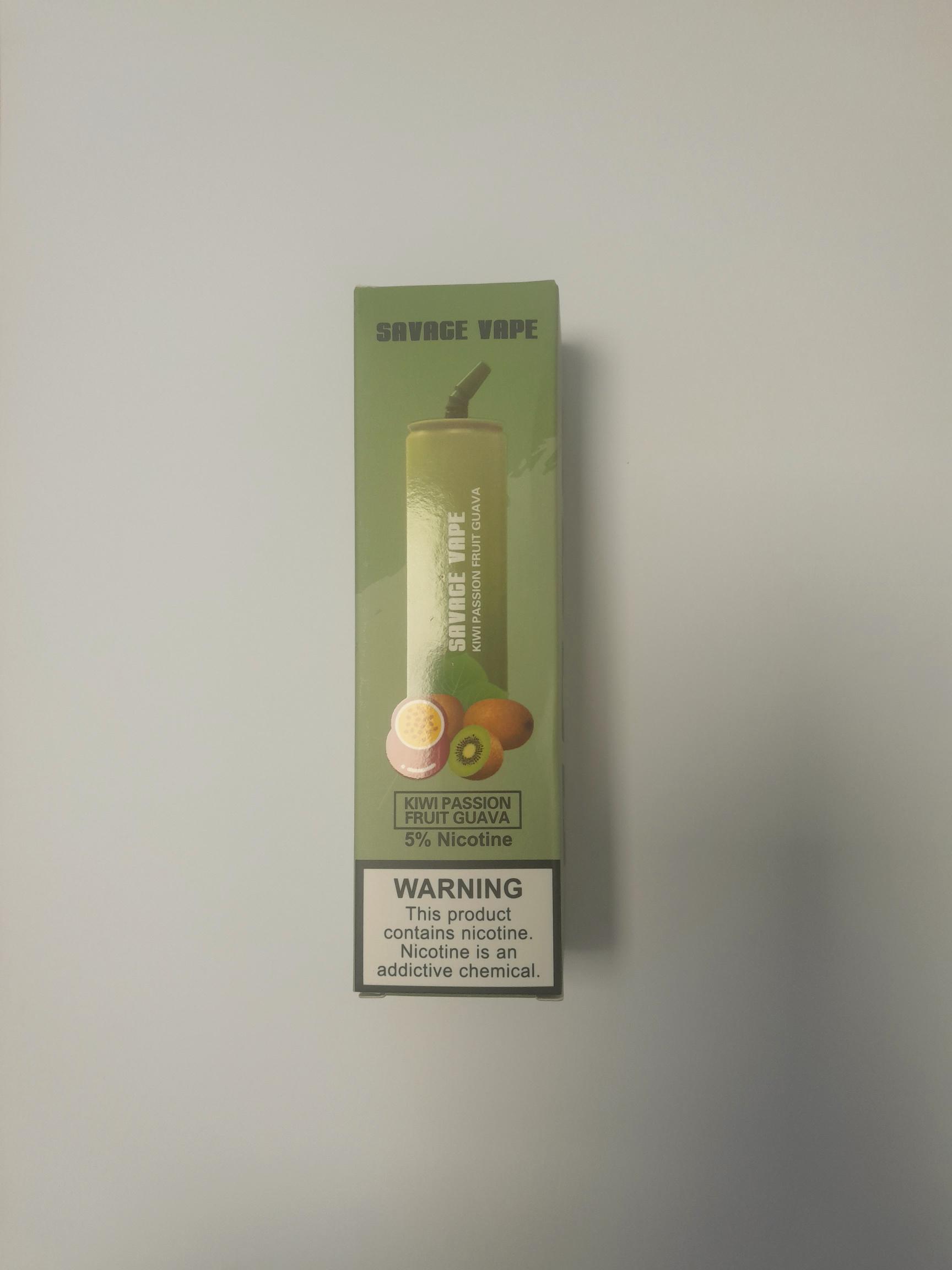 Official image of Disposable electronic cigarette ; Unknown ; Savage Vape published by OECD