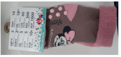 Official image of Socks and tights ; Pep & Co. ; published by OECD