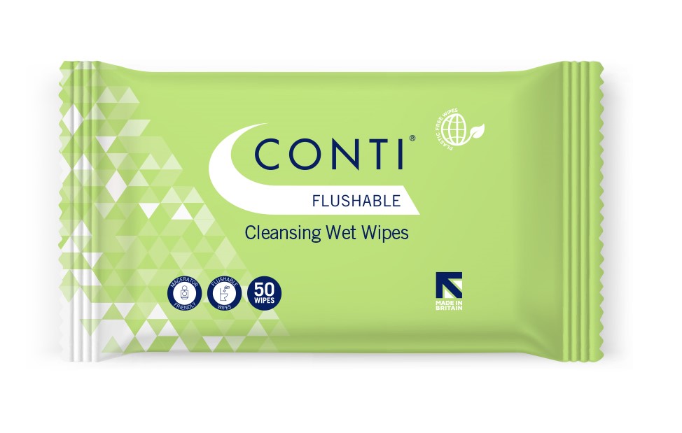 Official image of Wet wipes ; Conti ; Conti Flushable Cleansing Wet Wipes published by OECD