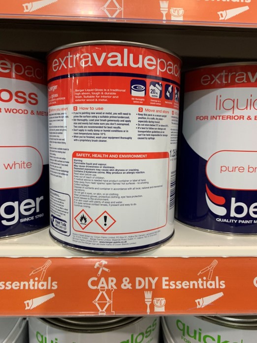 Official image of Paint ; Berger ; Berger Gloss Paint published by OECD 4