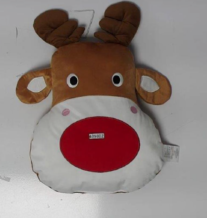 Official image of Cushion ; Unknown ; Reindeer Shaped Cushion published by OECD