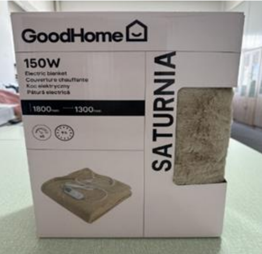 Official image of Electric blanket ; GoodHome ; GoodHome Saturnia published by OECD 3