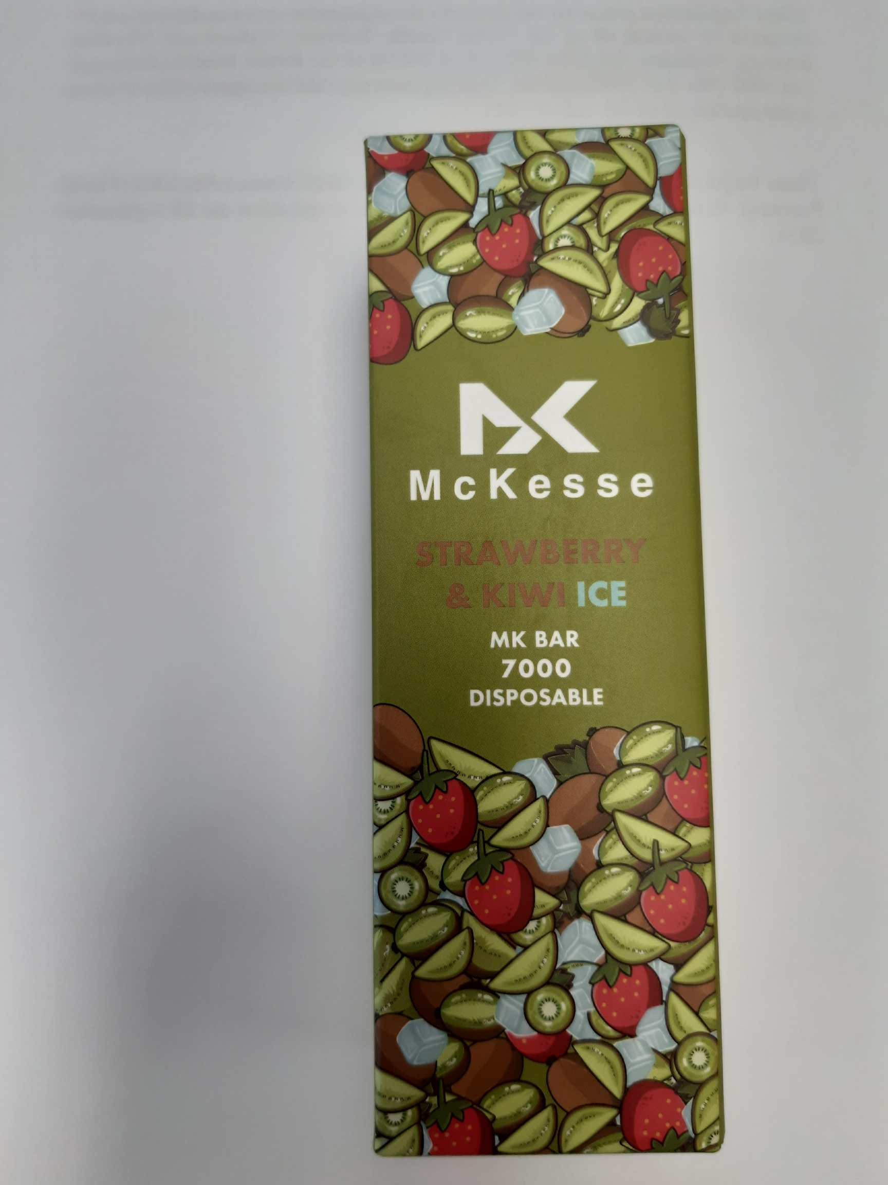 Official image of Disposable electronic cigarette ; Unknown ; McKesse MK Bar 7000 published by OECD