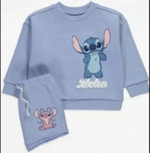 Official image of Children's clothing set ; George ; Stitch and Angel 2-piece set published by OECD