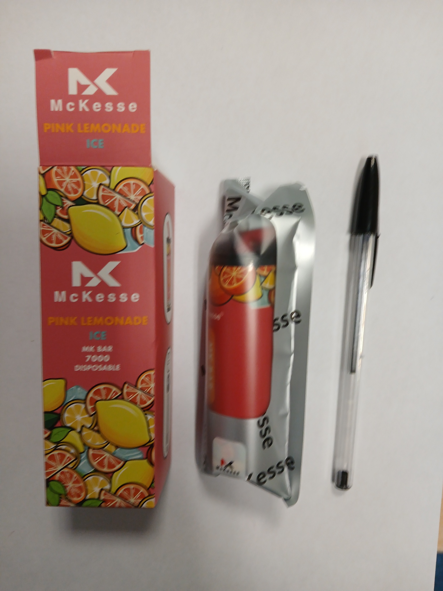 Official image of Disposable electronic cigarette ; McKesse ; MK Bar 7000 published by OECD 3