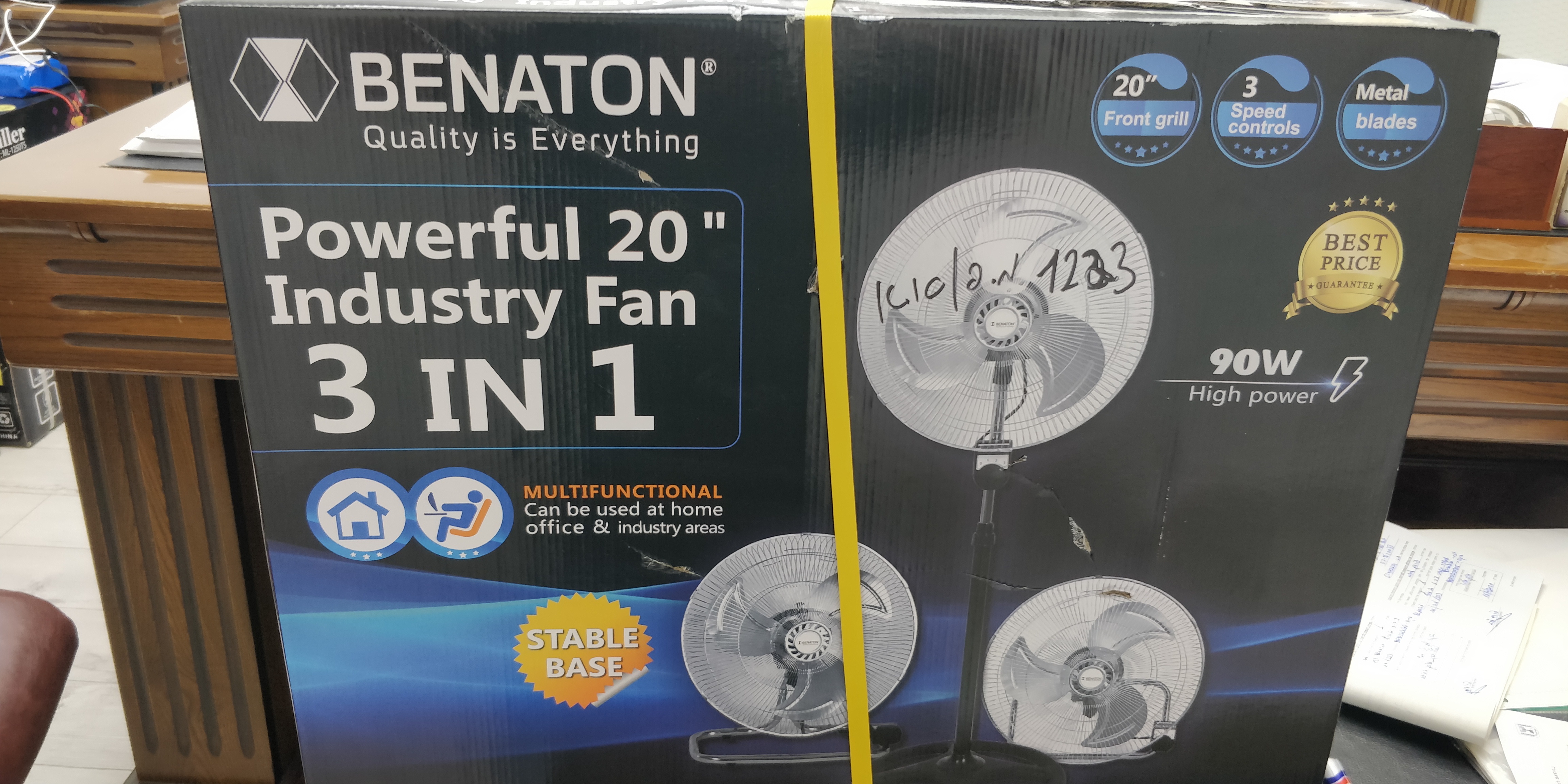 Official image of BENATON Powerful 20" Industry Fan 3 in 1 published by OECD 2