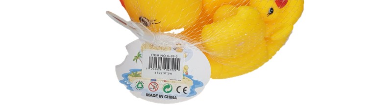 Official image of Bath toys; Set of 4 rubber ducks published by OECD 2
