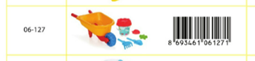 Official image of Magic Wheelbarrow with Sand Bucket Set published by OECD 2