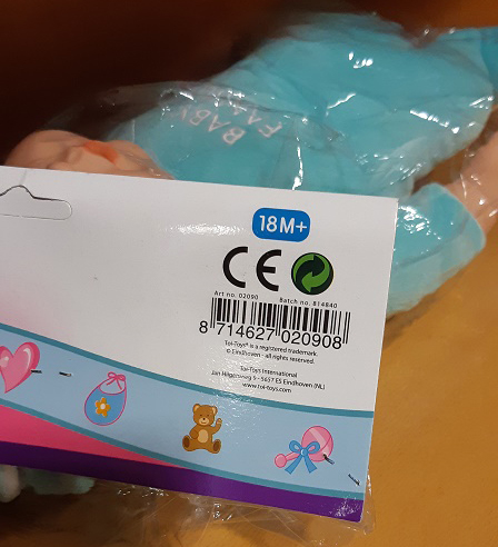 Official image of Soft toy ; Toi Toys ; Cute baby published by OECD 2