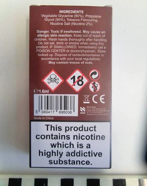 Official image of Electronic cigarette ; N ONE ; published by OECD