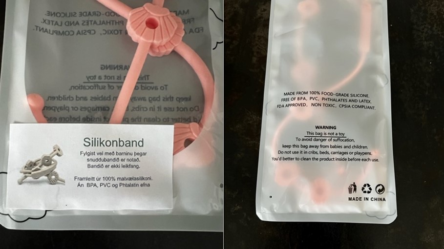 Official image of Soother holder ; Unknown ; Silicone chain (silikonband) published by OECD