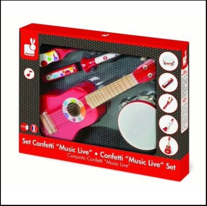 Official image of Musical toy ; Janod / JURATOYS ; Confetti Trumpet published by OECD