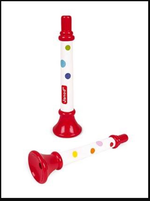 Official image of Musical toy ; Janod / JURATOYS ; Confetti Trumpet published by OECD 2