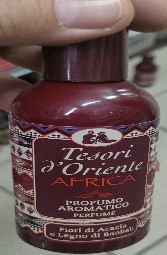 Official image of Aromatic perfume ; Tesori d'Oriente ; Tesori d'Oriente Africa - profumo aromatico published by OECD 4