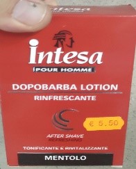 Official image of Aftershave ; INTESA ; Dopobarba lotion published by OECD 3