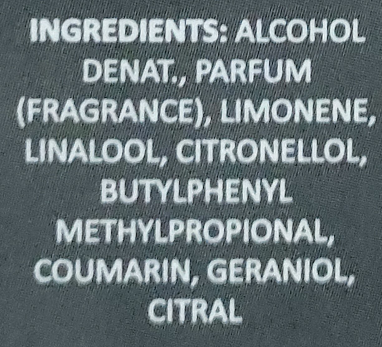 Official image of Perfume ; Mavi profumi ; Menia published by OECD 2