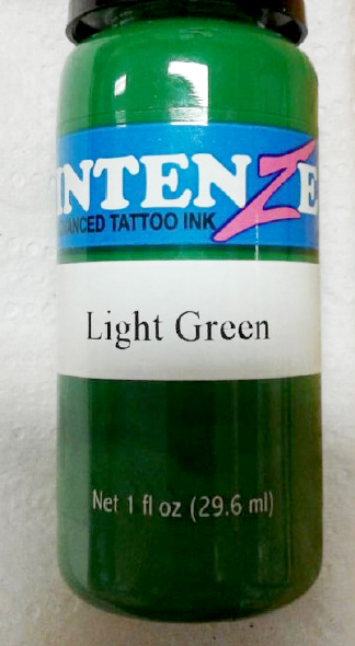 Official image of Tattoo ink ; INTENZE ; LIGHT GREEN published by OECD 2