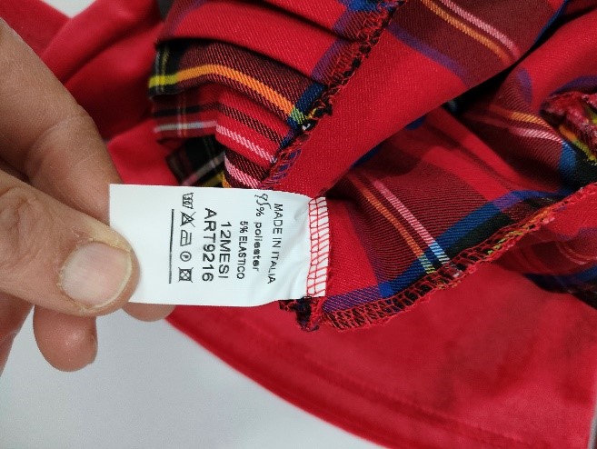 Official image of Children's dress ; New collection ; published by OECD 2