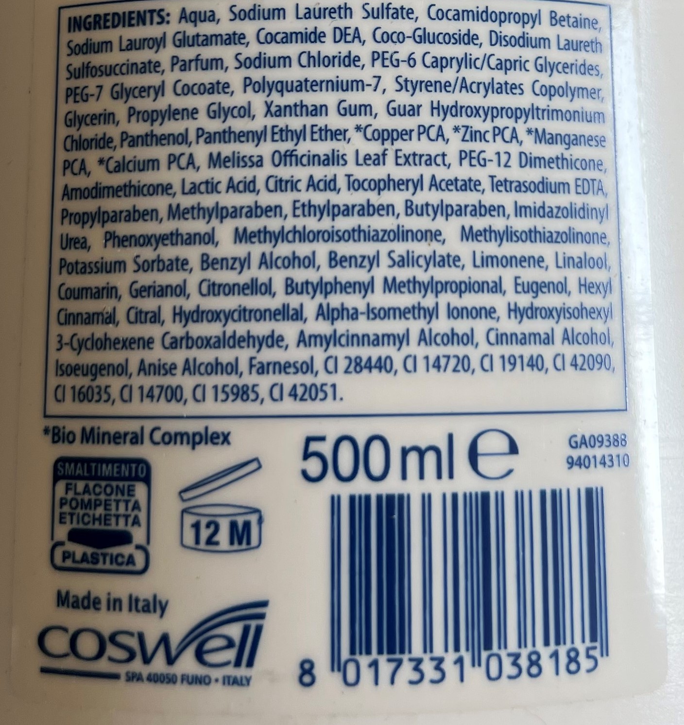 Official image of Soap ; Bionsen ; Bionsen Remineralizzante published by OECD 4