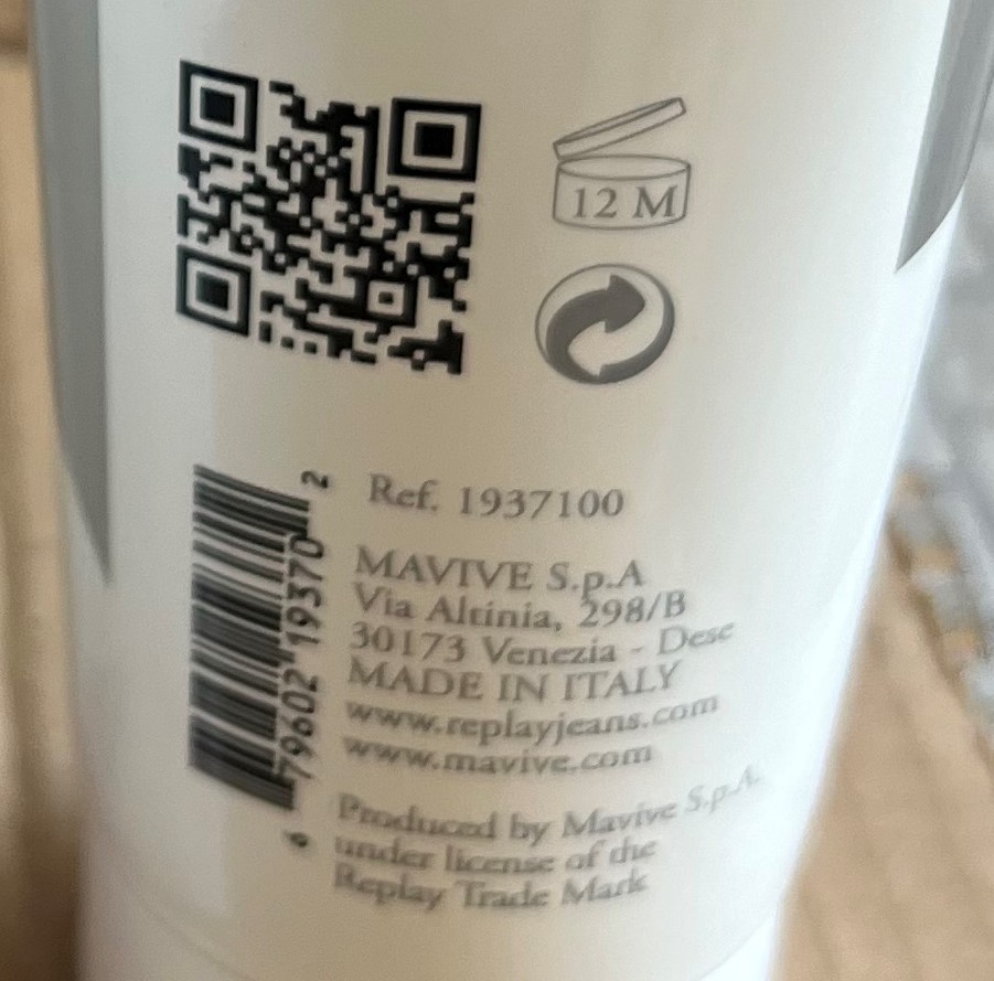 Official image of Perfumed body cream ; Replay ; Supernova published by OECD 2