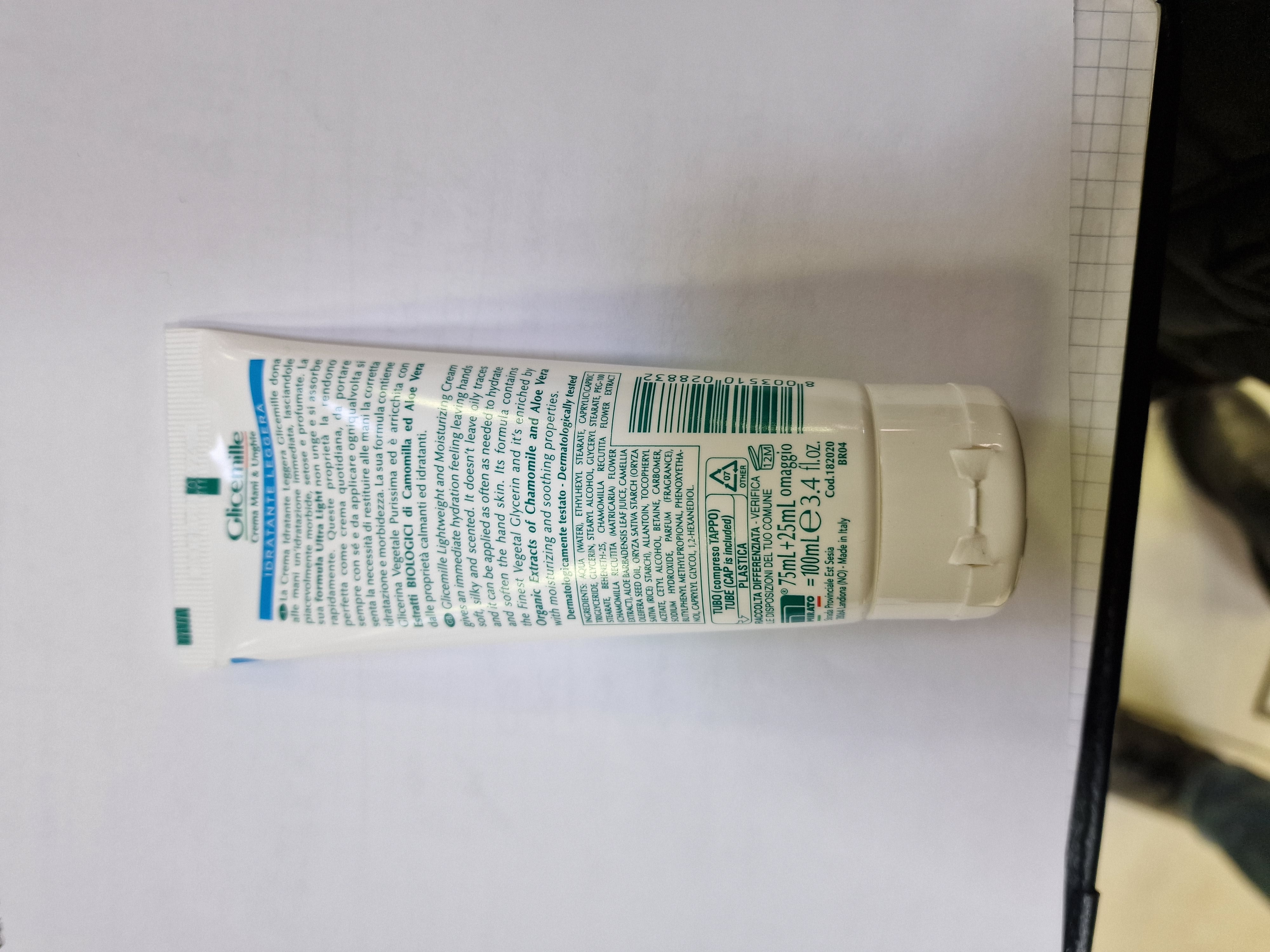 Official image of Hand and nail cream ; GLICEMILLE ; Glicemille hand and nail cream published by OECD 2