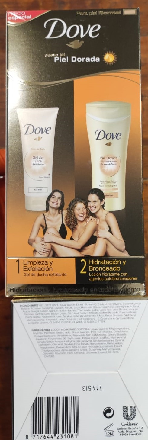 Official image of Shower gel and body lotion set ; Dove ; Gel Doccia e Lozione idratante published by OECD