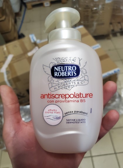 Official image of Soap ; Neutro Roberts ; Antiscrepolature con vitamina B5 published by OECD 5