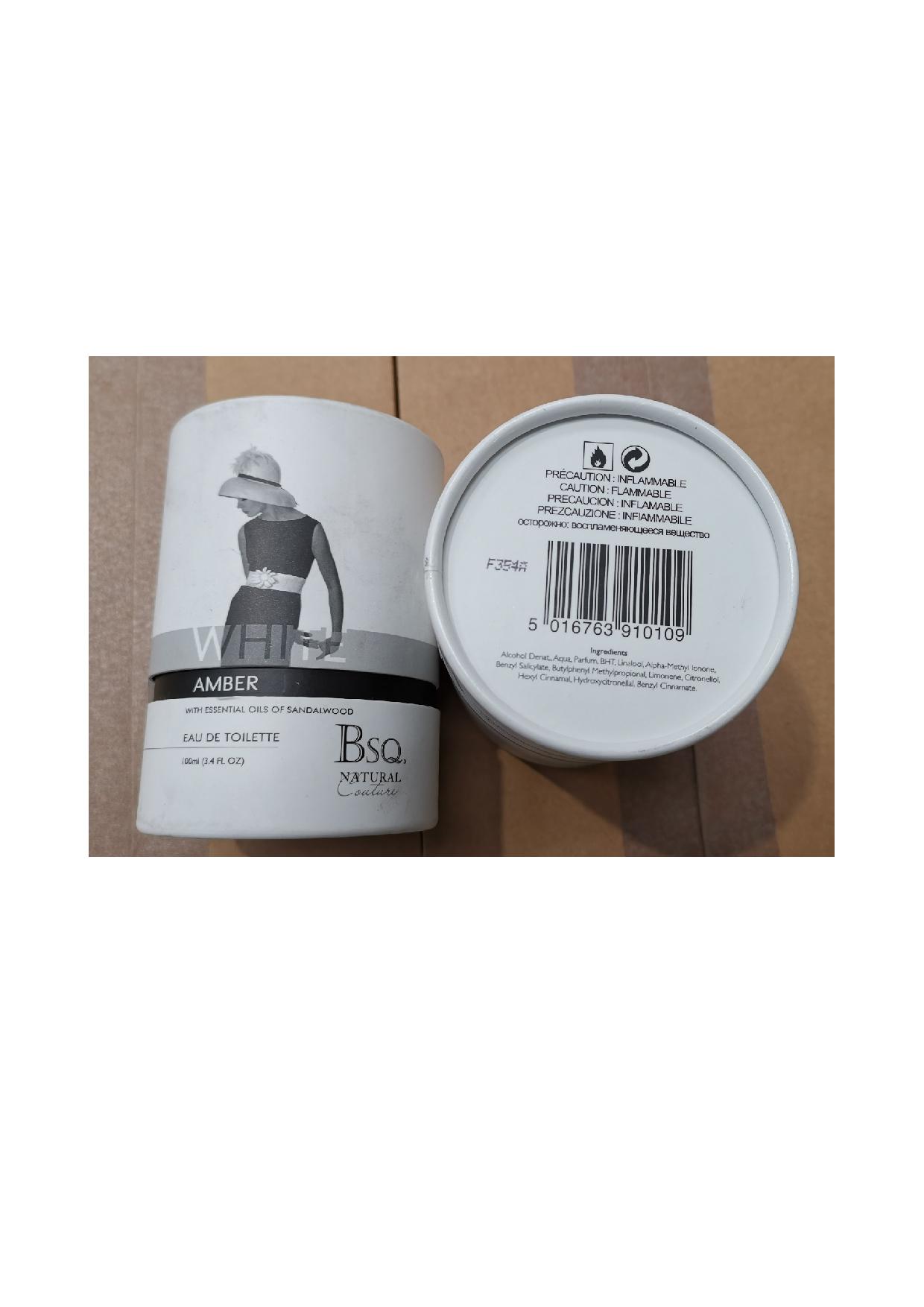 Official image of Perfume ; BSQ ; White Amber con olii essenziali di sandalo published by OECD