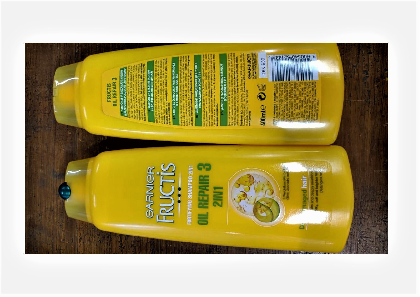 Official image of Shampoo ; Garnier ; Garnier Fructis 2in1 published by OECD