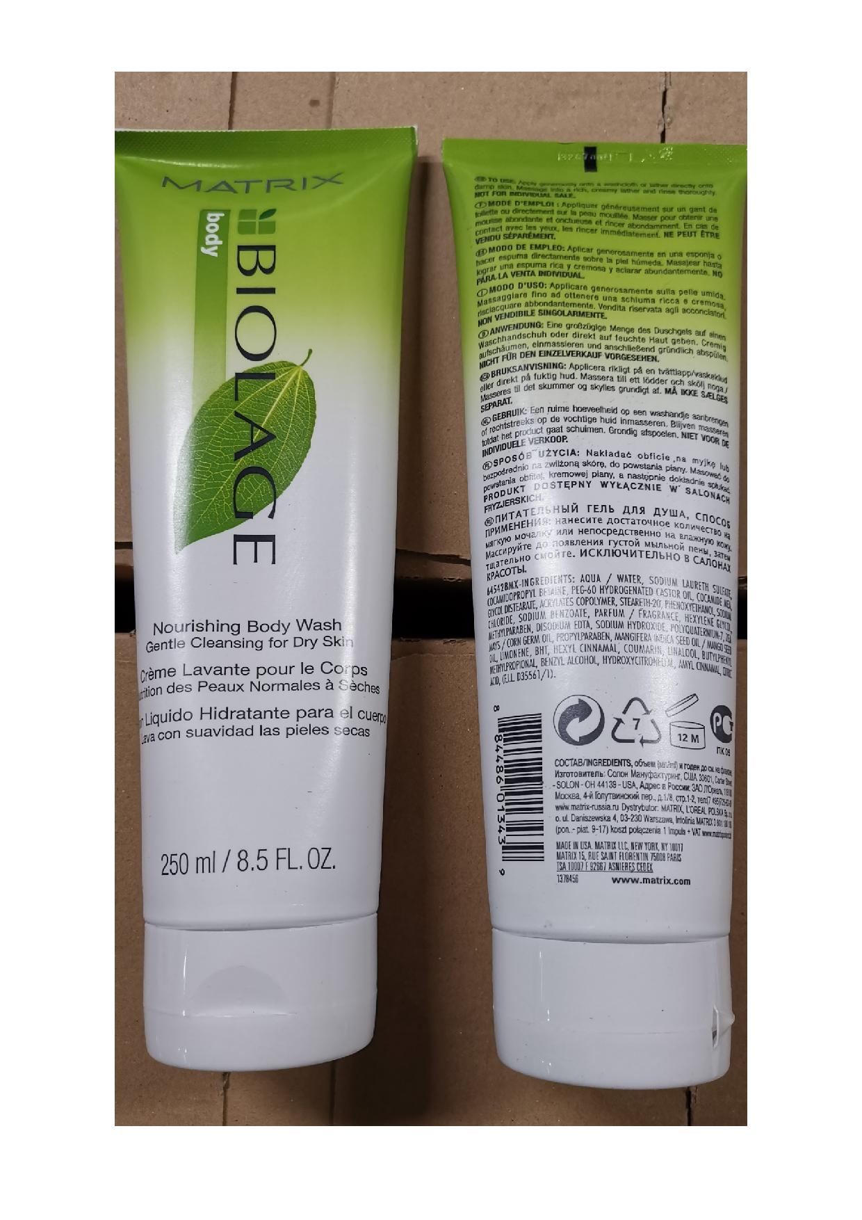 Official image of Body cream ; Matrix ; Matrix Body Biolage published by OECD