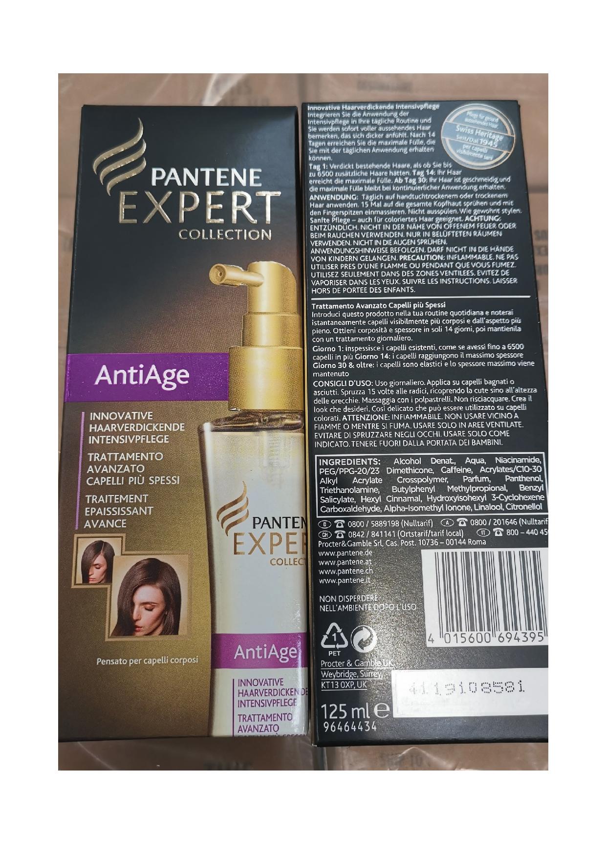 Official image of Hairspray ; PANTENE ; Pantene Expert Collection Antiage published by OECD