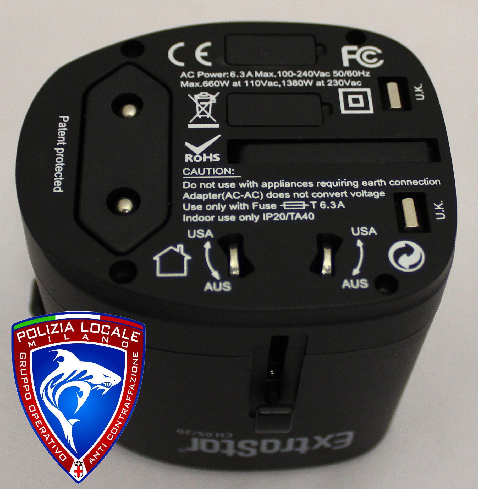 Official image of Travel adaptor ; Extrastar ; TRAVEL ADAPTER published by OECD 4