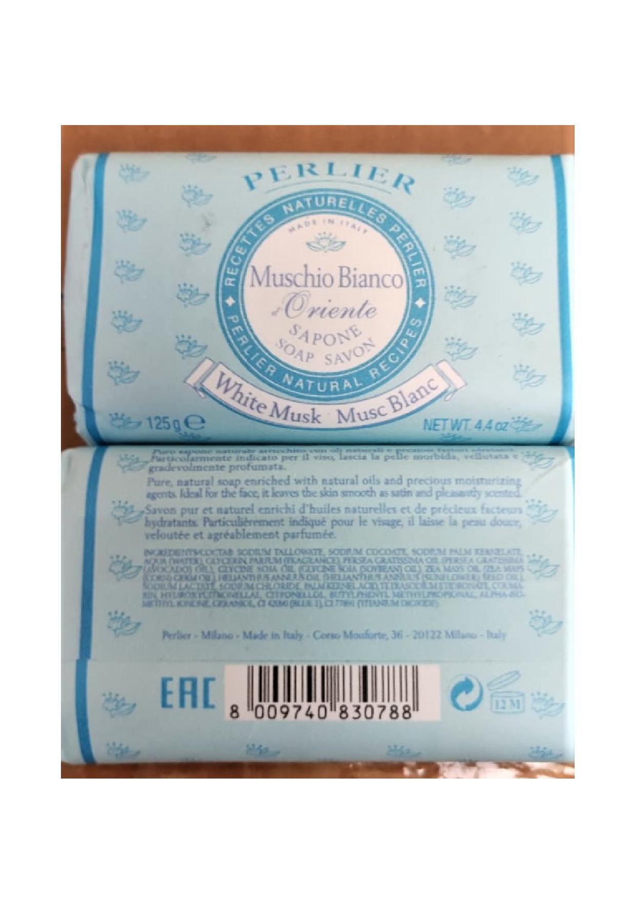 Official image of Soap ; Perlier ; Perlier muschio bianco published by OECD