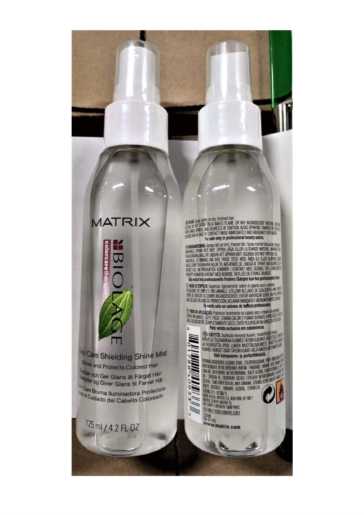 Official image of Hairspray ; Matrix ; Matrix - Biolage - trattamento colore published by OECD