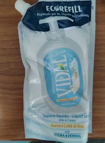 Official image of Liquid soap ; Vidal ; Ricarica sapone liquido avena e latte di riso published by OECD