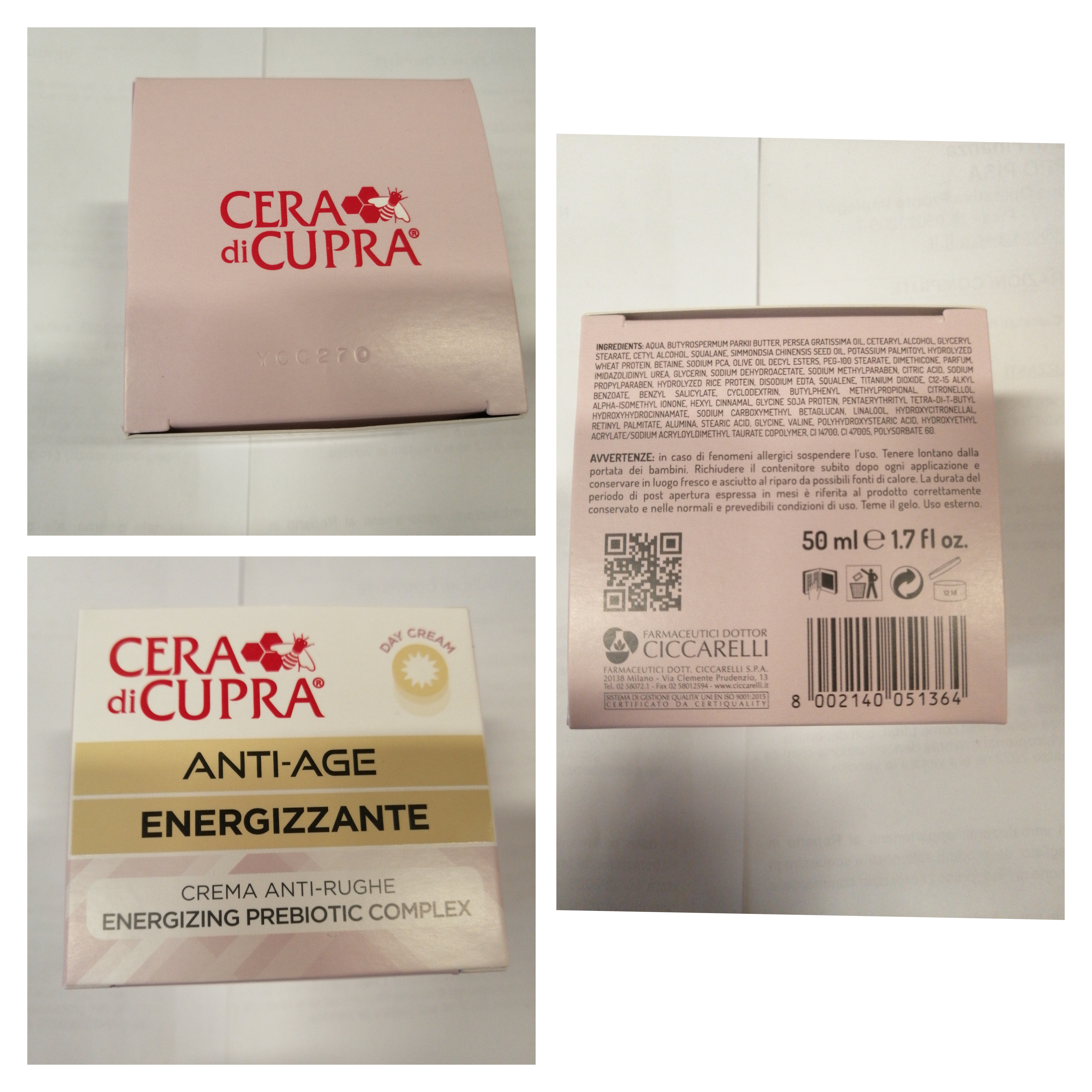 Official image of Anti-age cream ; FARMACEUTICI DOTTOR CICCARELLI SPA ; ANTI - AGE - ENERGIZZANTE published by OECD