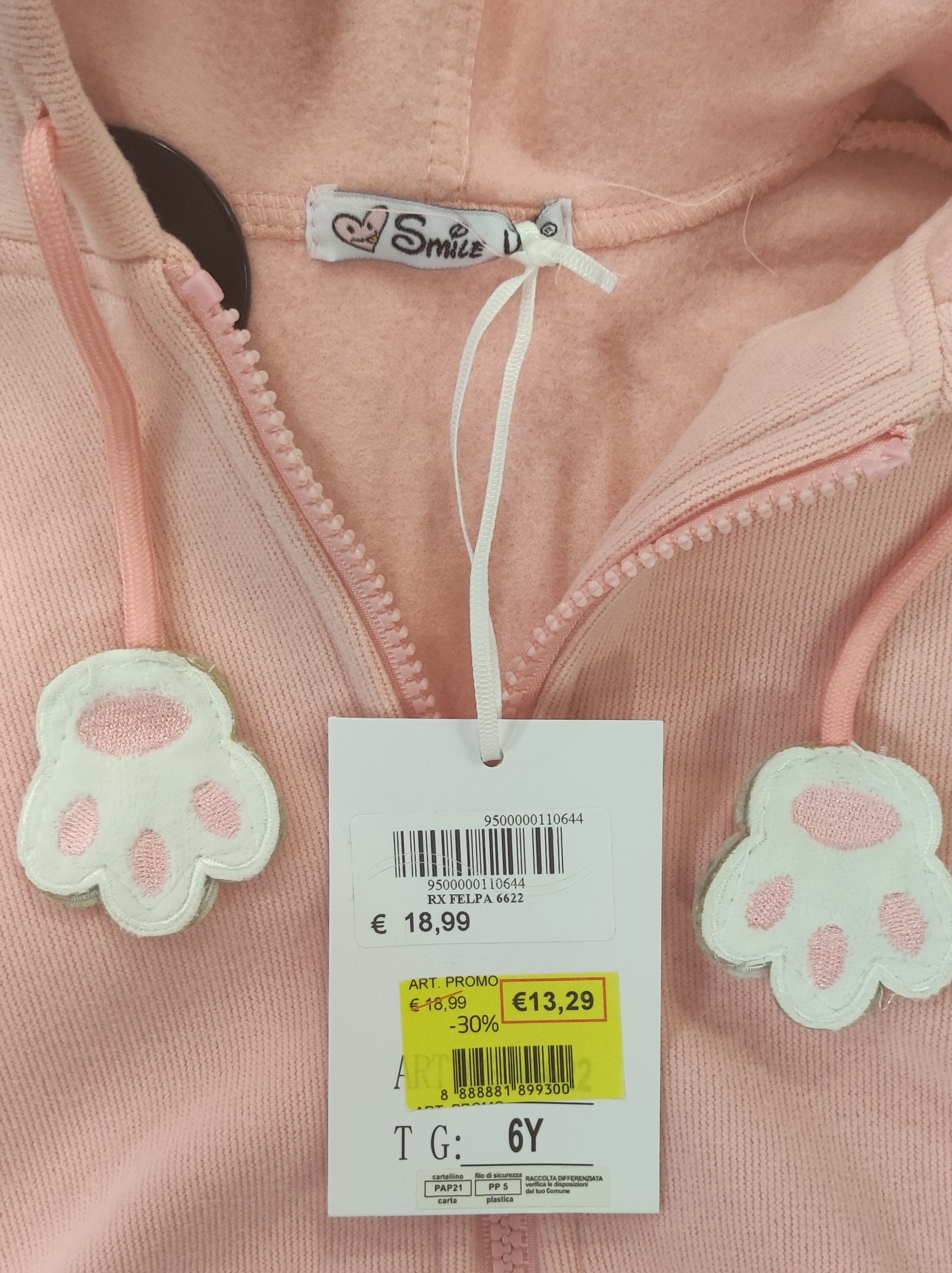 Official image of Children's sweatshirt ; Smile Yes ; SMILE YES published by OECD 2