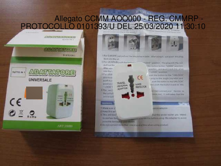 Official image of Universal adaptor ; Unknown ; Tutto in 1 Adattatore Universale published by OECD 4